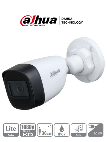 Dahua Camara Bullet 1080p Con Microfono Integrado Dh-Hac-Hfw1200cn-A-0280b-S5
