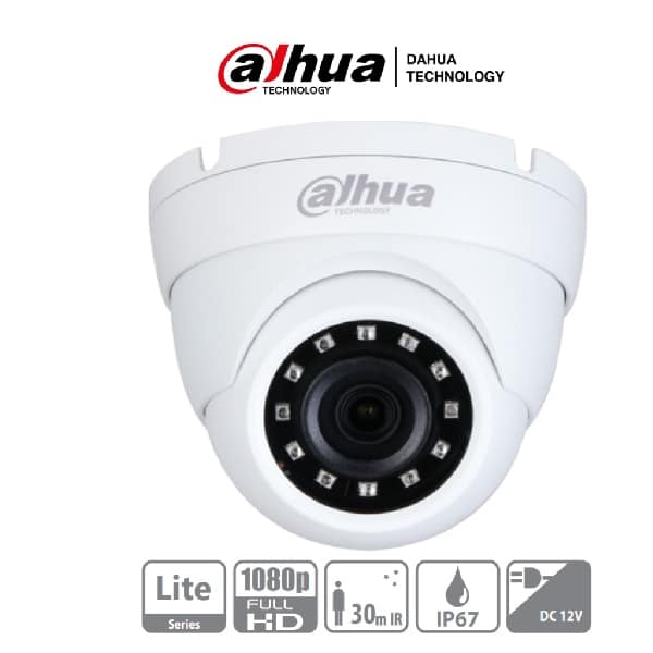 Dahua Camara Domo 2mp, Metálica, Lente De 2.8(Dh-Hac-Hdw1200mn-0280b-S4)