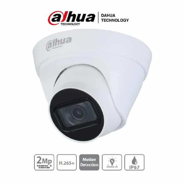 Dahua Camara Ip Domo De 2 Mp, Lente De 2.8(Dh-Ipc-Hdw1230t1n-0280b-S4)