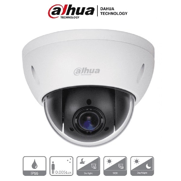 Dahua Camara Ptz Mini Domo Antiv De 2 Mp, Metalica(Dh-Sd22204in-Gc)