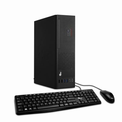 Desktop Qian Qpi-Opc-01b -Intel I3 10105, 8gb Ddr4, 240 Gb Ssd, Win 11 H, + T/M