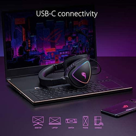 Diadema Asus Rog Delta S Con Microfono Con Cancelacion De Ruido Ai