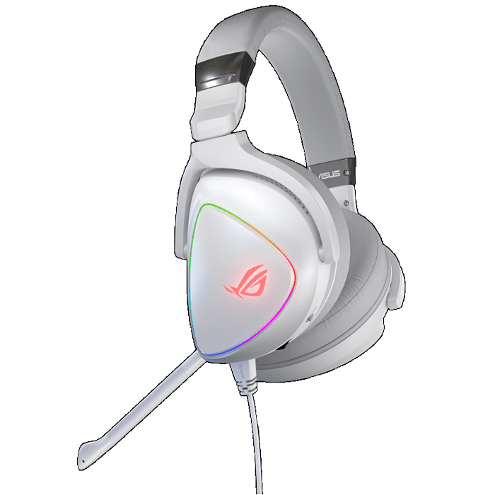 Diadema Asus Rog Delta White Gaming, Usb-C, Rgb, Quad-Dac