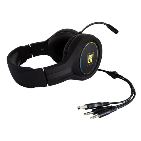 Diadema Gamer Vorago Start The Game 2 X 3.5mm Rgb, (Usb) 40mm HS-501
