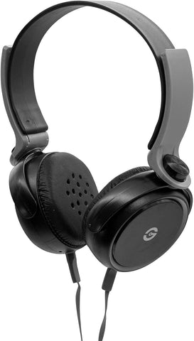 Diadema Headset Getttech Gh-2540G Rythm Con Micro,  Negro Con Gris 3.5Mm