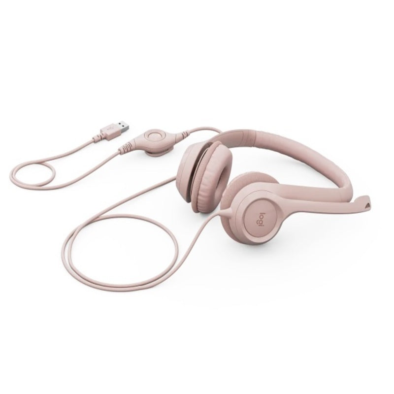 Diadema Logitech H390 Audio Digital Usb Plug & Play Rose (981-001280)