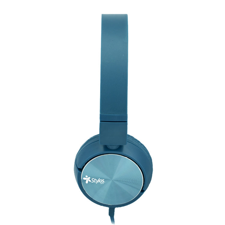 Diadema Stylos Alambrica, Manos Libres, Azul Ergonomica 3.5mm Stshea3a