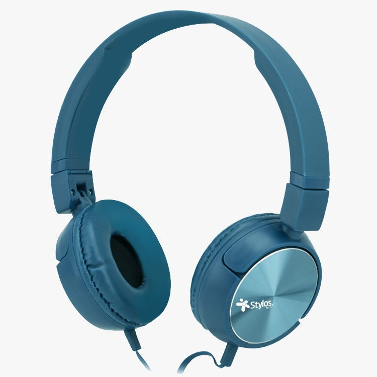 Diadema Stylos Alambrica, Manos Libres, Azul Ergonomica 3.5mm Stshea3a