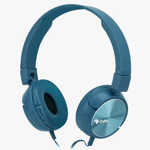 Diadema Stylos Alambrica, Manos Libres, Azul Ergonomica 3.5mm Stshea3a