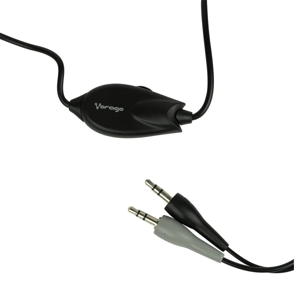 Diadema Vorago Alta Fidelidad 2 X 3.5 Mm Micrófono Retráctil Hs-201