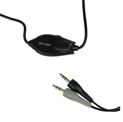 Diadema Vorago Alta Fidelidad 2 X 3.5 Mm Micrófono Retráctil Hs-201
