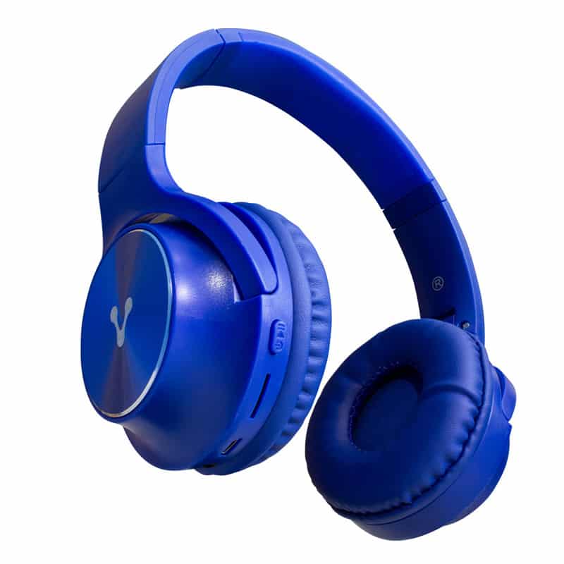 Diadema Vorago Hpb-200-Bl Bluetooth,Fm, Msd Plegable Azul