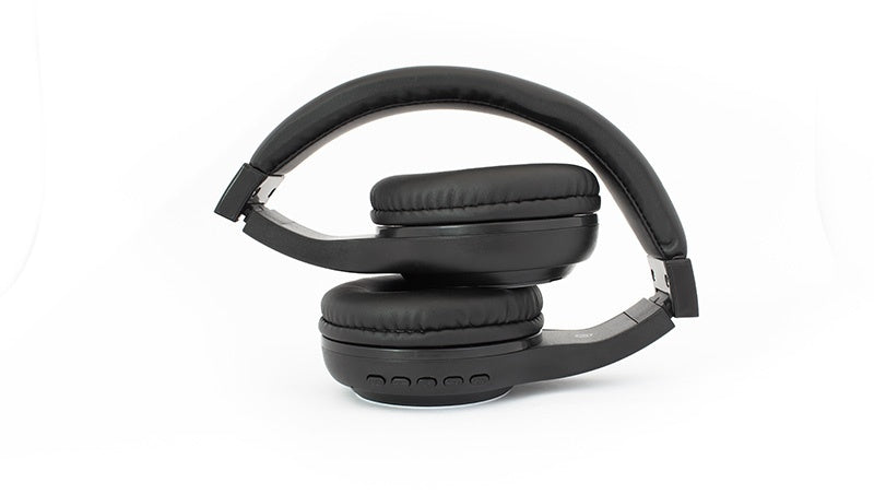 Diadema Vorago Hpb-300 Bluetooth, Fm, Msd Plegable Negra