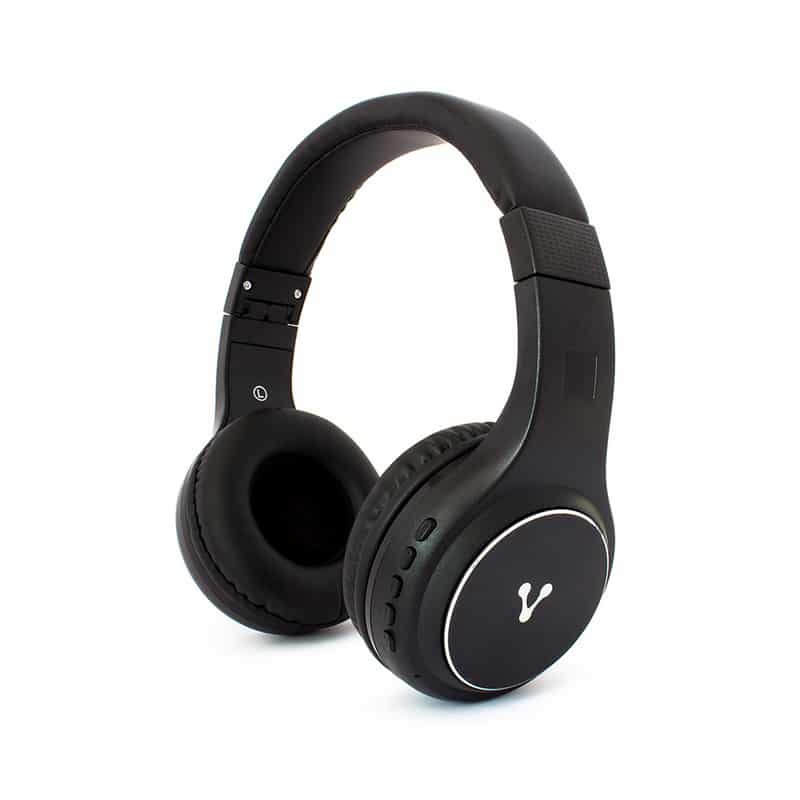 Diadema Vorago Hpb-300 Bluetooth, Fm, Msd Plegable Negra