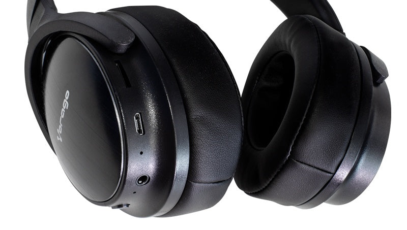 Diadema Vorago Hpb-401 Bluetooth 5.0, Micro Sd, 3.5mm Negro
