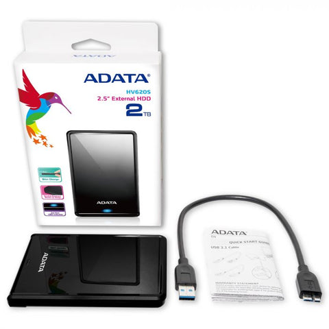 Disco Duro Externo Adata Hv620s 4tb 3.1 Negro (Ahv620s-4tu31-Cbk)