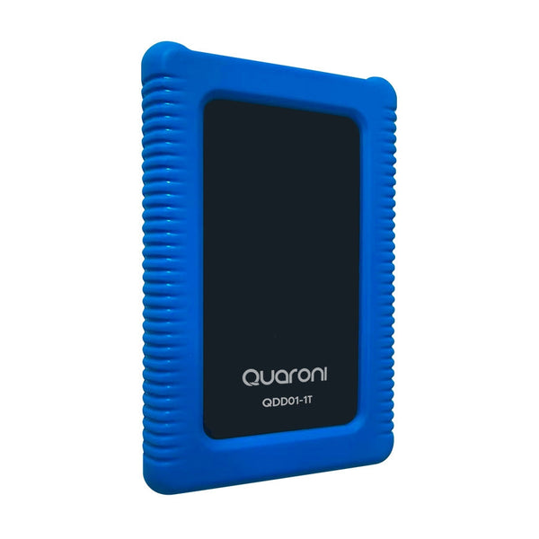 Disco Duro Externo Hdd Quaroni Rugged 1tb 2.5 Usb 3.0 Contragolpes Y Polvo Negro, Azul Windows, Mac