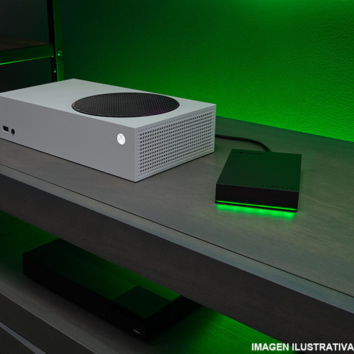 Disco Duro Externo Seagate Stkx4000402 4tb Usb 3.2 Negro Xbox Luz Led