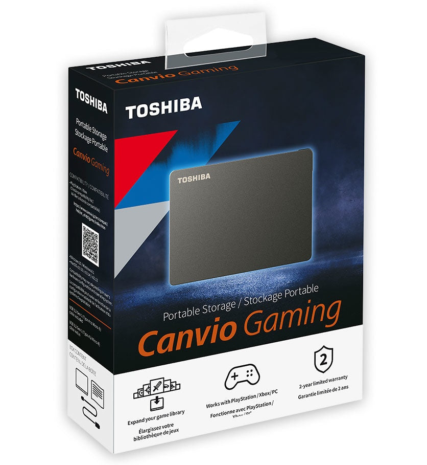 Disco Duro Externo Toshiba 1tb Hdtx110xk3aa Usb 3.0 Canvio Gaming Negro