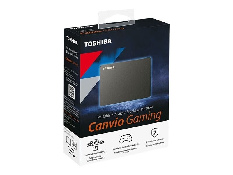 Disco Duro Externo Toshiba 2tb Hdtx120xk3aa Usb 3.0 Canvio Gaming Negro