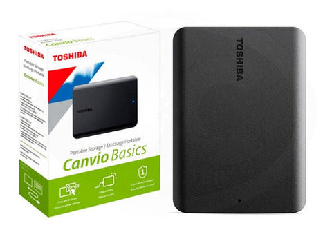 Disco Duro Externo Ubs 3.0 Toshiba 1tb Hdtb510xk3aa Basics Negro