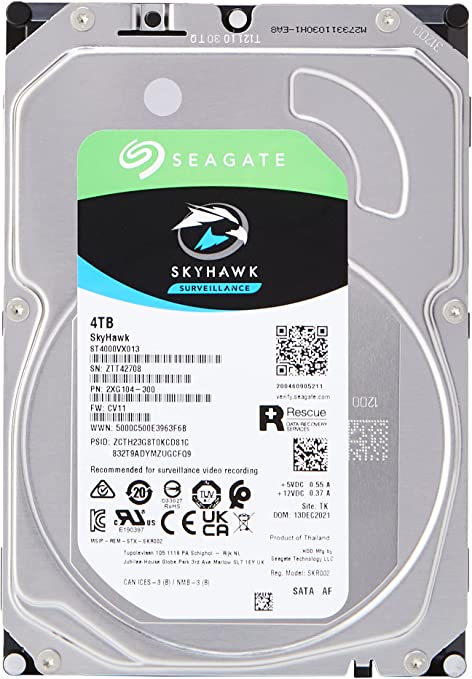 Disco Duro Interno Seagate 4tb 3.5 St4000vx013 256mb Skyhawk