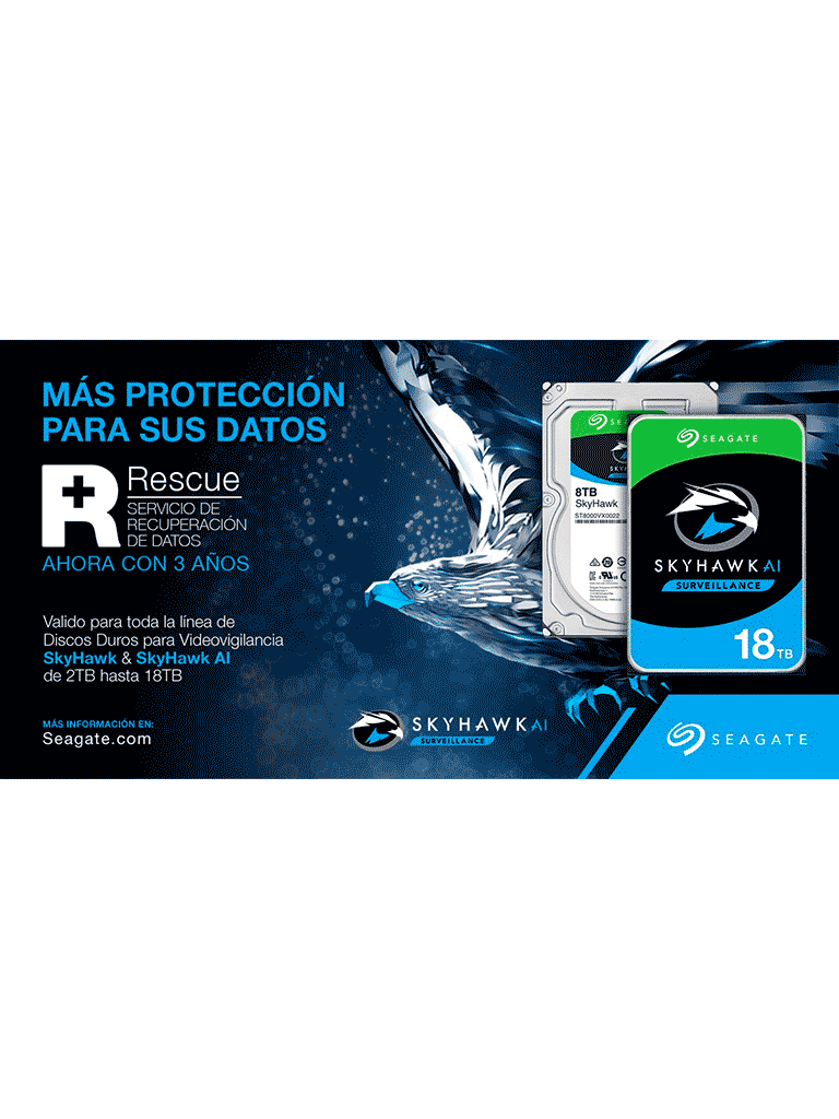 Disco Duro Interno Seagate 8tb 3.5 St8000ve001 256m Skyhawk Ai