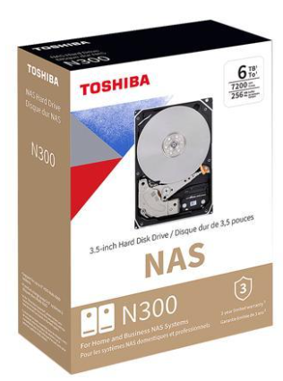 Disco Duro Interno Toshiba 6tb Hdwg160xzsta N300 7200rpm Nas 256mb