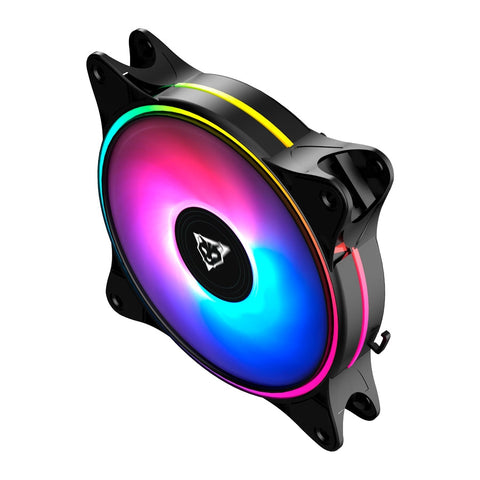 Enfriamiento Líquido Gamer Ocelot Disipador Ventilador de 120mm Iluminación ARGB Color Negro Modelo OEL120