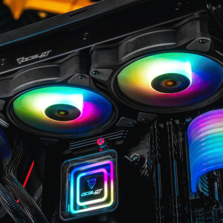 Disipador De Enfriamiento Liquido Ocelot Modelo Oel240. 240Mm Aio Rgb Intel Socket Lga,  2011, 1366, 115X, 775, 1700 Cpu Amd Am3, Am3, Am2, Am2, Am4 Cpu Apus 696946