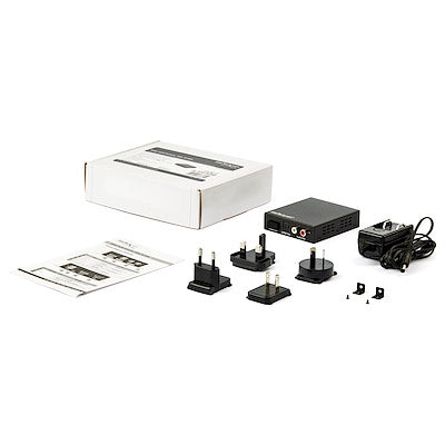 Divisor de audio y video hdmi 4k 60hz - hdr - extractor de audio - rca - startech.com mod. Hd202a
