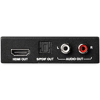 Divisor de audio y video hdmi 4k 60hz - hdr - extractor de audio - rca - startech.com mod. Hd202a