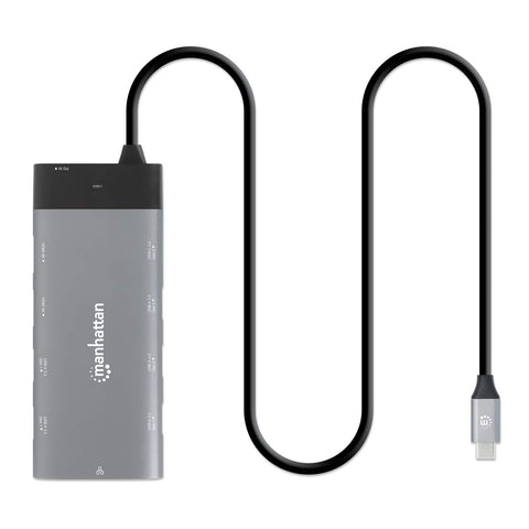 Docking Manhattan Usb-C 10 Ptos, 2Xhdmi, 5Xusb-A, Us 130714