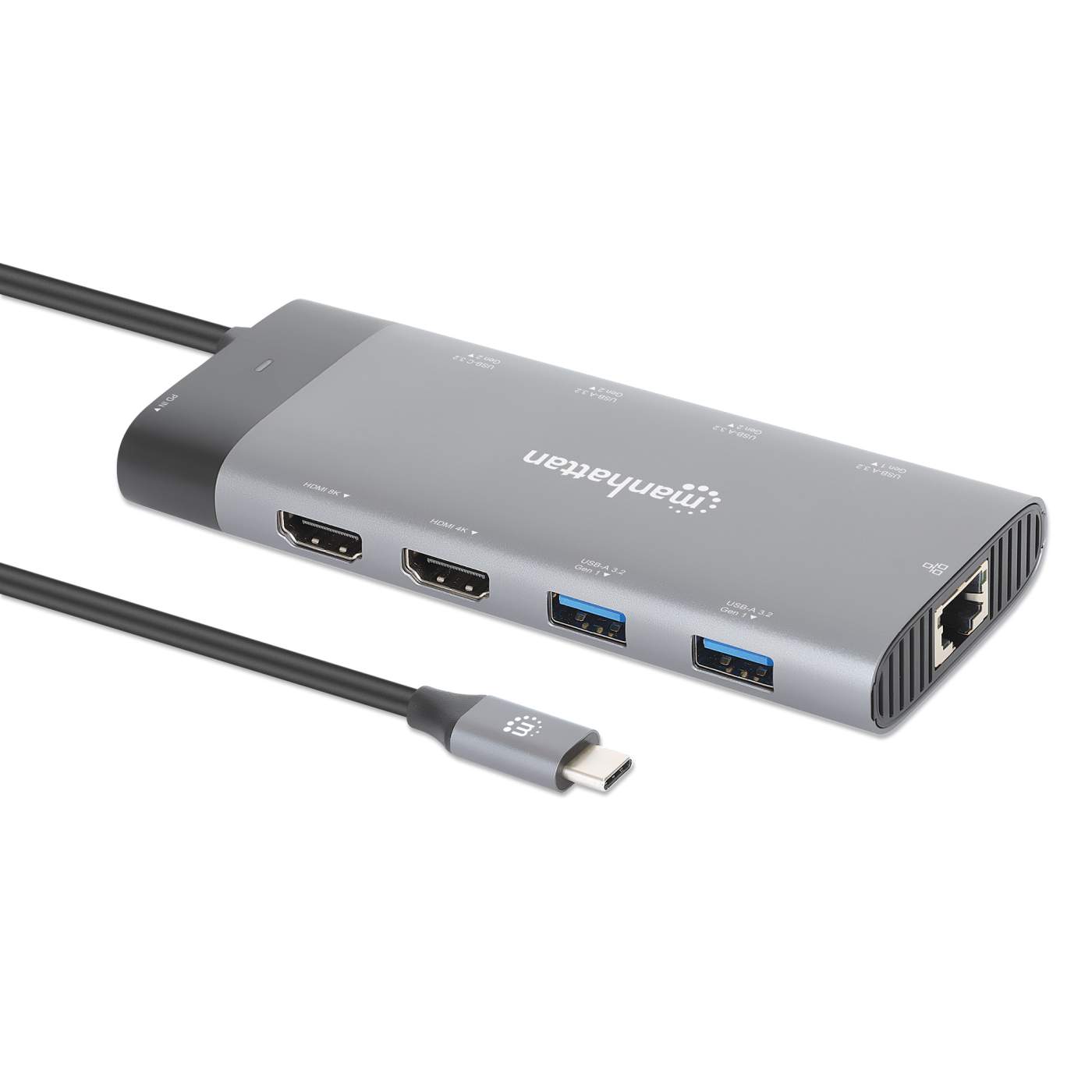 Docking Manhattan Usb-C 10 Ptos, 2Xhdmi, 5Xusb-A, Us 130714