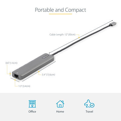 Docking Station - Adaptador Multipuertos Usb C - Dock Mini Usb-C A Hdmi 2.0 4k 60hz, Pd Pass-Through De 100w, Sd, Usb, Gbe Y Cable De 30 Cm - Startech.Com Modelo Dkt30chsdpd1