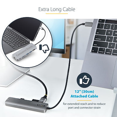 Docking Station - Adaptador Multipuertos Usb C - Dock Mini Usb-C A Hdmi 2.0 4k 60hz, Pd Pass-Through De 100w, Sd, Usb, Gbe Y Cable De 30 Cm - Startech.Com Modelo Dkt30chsdpd1