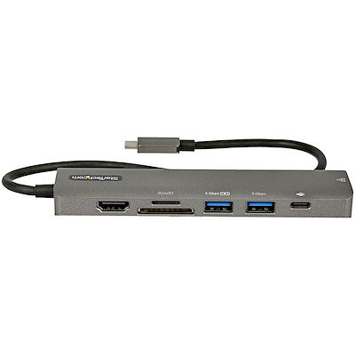Docking Station - Adaptador Multipuertos Usb C - Dock Mini Usb-C A Hdmi 2.0 4k 60hz, Pd Pass-Through De 100w, Sd, Usb, Gbe Y Cable De 30 Cm - Startech.Com Modelo Dkt30chsdpd1