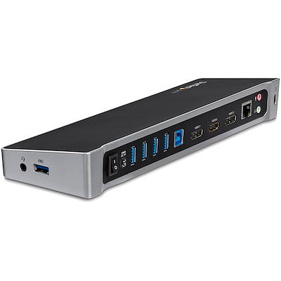 Docking Station Replicador De Puertos Universal De Triple Monitor Para Laptop - Triple Monitor 2x Dp Y 1x Hdmi - Mac Y Windows - Base Docking Station Usb 3.0 - Startech.Com Modelo Usb3dockh2dp
