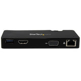 Docking Station Replicador De Puertos Usb 3.0 De Viajes Con Hdmi O Vga - Usb Tipo A - Docking Station Para Laptop - Startech.Com Modelo Usb3smdockhv