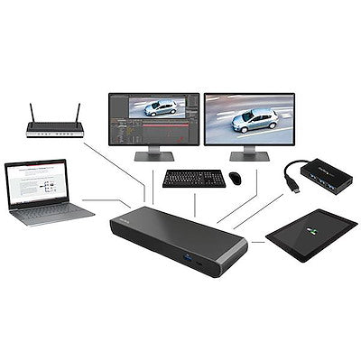 Docking Station Thunderbolt 3 Con 2 Salidas De Video 4k Para Laptops Windows Y Mac - Entrega De Potencia Pd 85w - Startech.Com Modelo Tb3dk2dppd