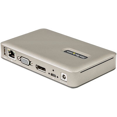 Docking Station Usb-C A Displayport 4k 30hz O Vga Pd 65w - Hub Usb 3.1 Gen 1 De 4 Puertos - Replicador De Puertos Usb Tipo C - Startech.Com Modelo Dkm30chdpd