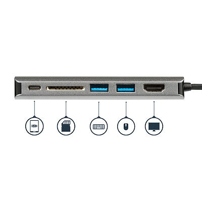 Docking Station Usb-C Con Hdmi - 4k – Mac, Windows - Lector De Tarjetas Sd - Hub Usb C A Usb 3.0 - 2x Usb-A 1x Usb-C Pd 3.0 - Startech.Com Modelo Dkt30csdhpd3