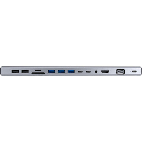 Docking Station Usb Type C 14 In 1 Portx Dh690 Win/Mac Plata Ac-932950