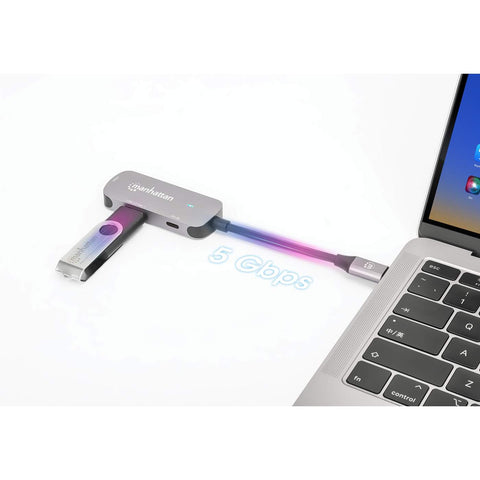 Docking Usb C 3 Puertos Hdmi, Usb-A, Usb-C, Manhattan 130707