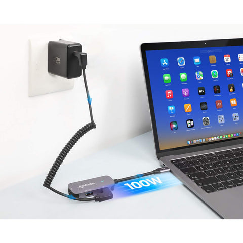 Docking Usb C 3 Puertos Hdmi, Usb-A, Usb-C, Manhattan 130707