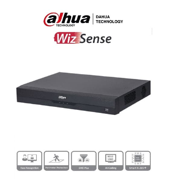 Dvr Dahua 16 Canales 5 Mp Lite, Wizsense, Ia, H.265+ (Dh-Xvr5216a-I3)