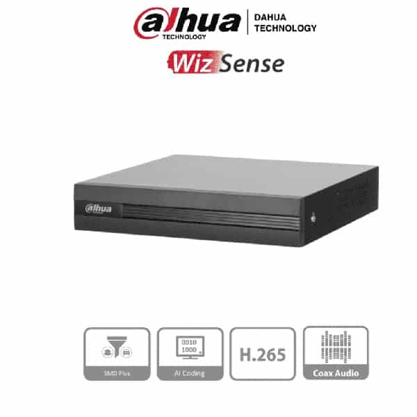 Dvr Dahua 4 Canales 5 Mpx Lite, Wizsense, 4 Can + 2 Ip (Dh-Xvr1b04h-I)