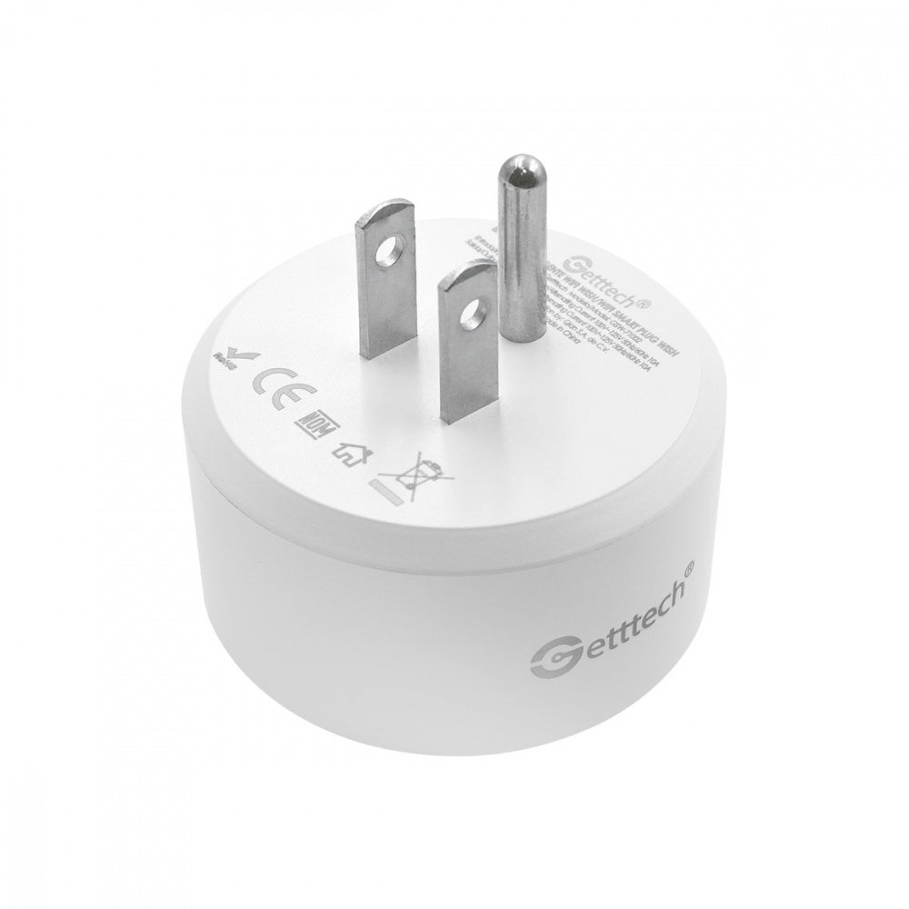 Enchufe Inteligente Getttech Gsw-71002 Wish Wifi Smart App, 2 Piezas