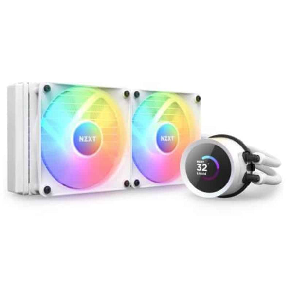 Enfriamiento Liq Nzxt Kraken 240 Displ/Contr/Rgb Fans Wh Rl-Kr240-W1