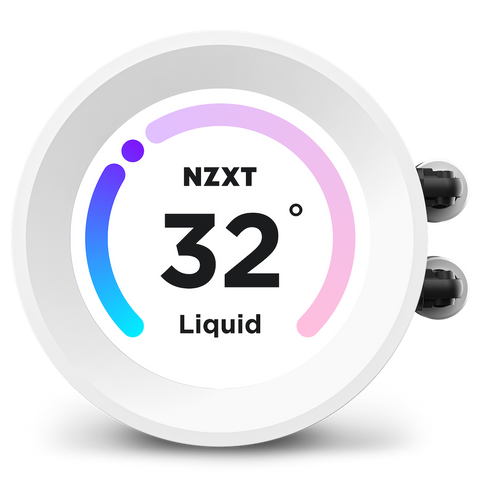 Enfriamiento Liq Nzxt Kraken 240 Elite Display, Cont, Rgb Fans Rl-Kr24E-B1